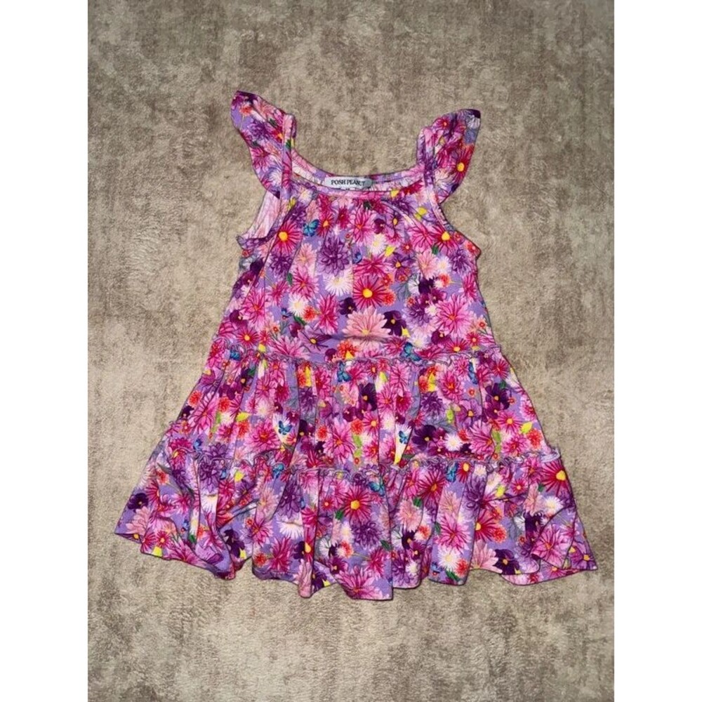 Posh Peanut floral tank dress 2T